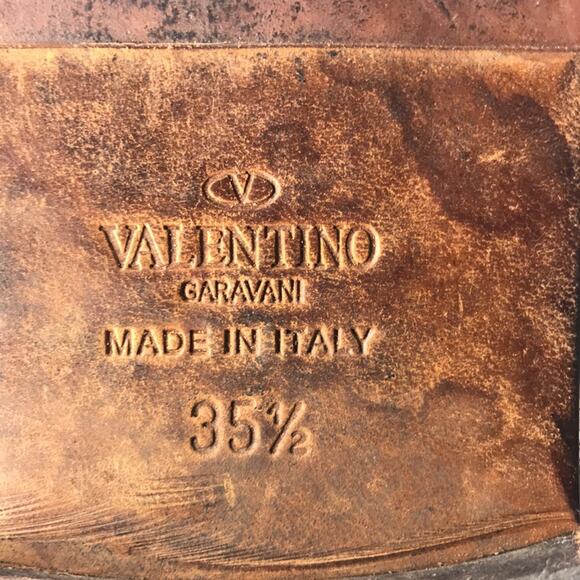 VALENTINO GENUINE LEATHER BOOTS SHOES MADE IN ITALY WO'S EU 35.5 - Picture 10 of 13